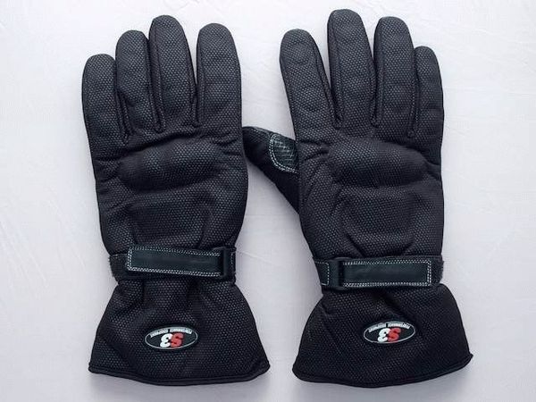 Leather work gloves with reflective strip Nipple torture to orgasm fetish