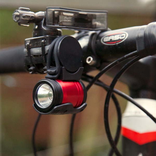 Bicycle LED Light Handlebar Mount Bike Lamp with Helmet Adaptor and