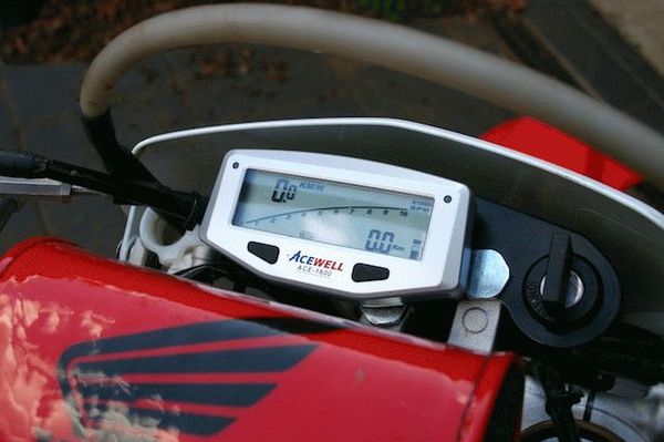 Acewell 1600 Motocycle LCD Digital Speedometer + Lap Timing