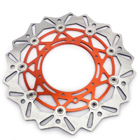 320mm Orange Oversize Disc with oversized Caliper bracket for KTM and Husaberg Motards