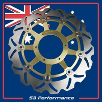 Front Brake Disc Gold Honda VTR1000 SP1 , SP2 2000 2001 2002 2003 2004 2005 2006 2007