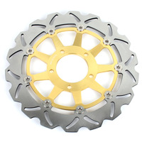 Front Floating Brake Disc, Gold, Triumph Daytona, 955 Speed Triple, 1050 Sprint Rocket
