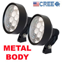 PAIR Lightforce style LED Driving Lamp BROAD Beam Roo Light Spotties 4x4 Offroad