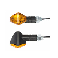 Tiny black indicators, diamond shaped, 21W halogen pair