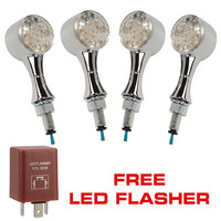 2 Pair of INDHMR LED Indicators and Free LED Flasher (INDHMR x 2, LEDFSH x 1)