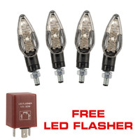 2x Pairs of INDSHB LED Indicators and Free LED Flasher (INDSHB x 2, LEDFSH x 1)