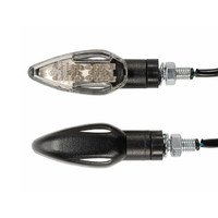 Black Indicators, clear LED lens, Shark Gill