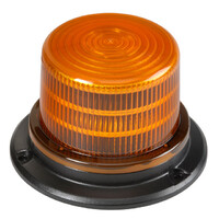 LED Warning Light (10cm high), 9-33V, bolt mount with switch in ImpactLED box. 143mm dia x 94mm high