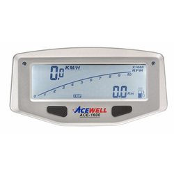 Acewell self powered speedo with tacho, odo, fuel, temp, lap timer, trip