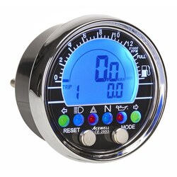 Acewell Digital Speedo for Custom Motorcycles Choppers Cafe Racer ADR Approved