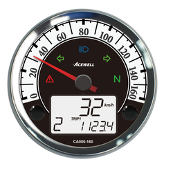 Acewell Digital Speedometer Tachometer for Royal Enfield 350 500 plug and play CA080-160RE