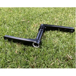 Garbaruk XC Crankset 170mm Black Arms Silver Lockring