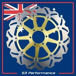 Stopp Front Brake Disc Yamaha TZR250 R SP TZR 250 2MA 1987-1992 87-92- Gold 