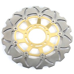 Gold Front Floating Brake Disc fits Triumph TT 600 2000-04 Daytona 600 2003-2007