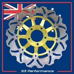 Brake Disc Front Floating Kawasaki ZX12R ZX1200 Ninja 2004-2006 GOLD